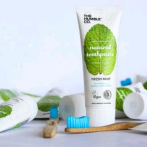 All Natural toothpaste & Bamboo Brush